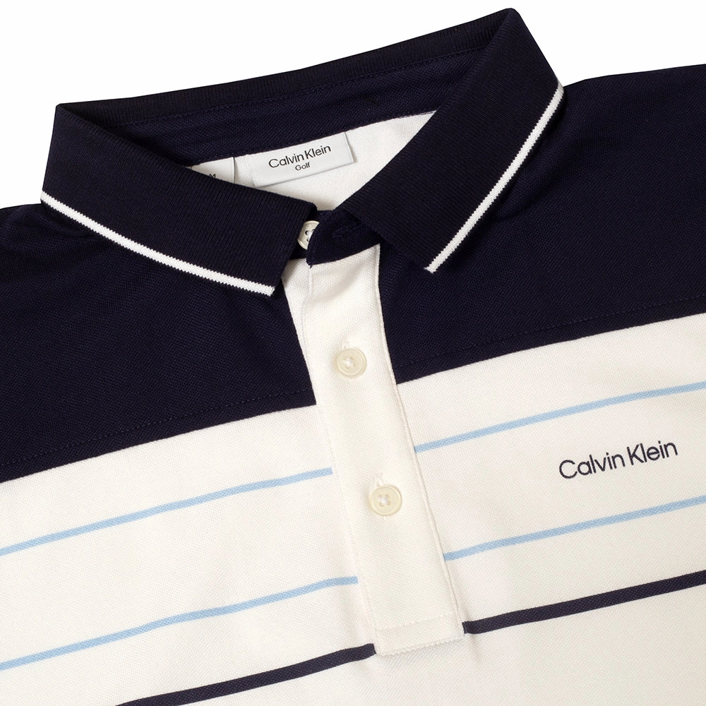 Smooth Look Essential Style Wear Calvin Klein Eagle Polo Shirt - White