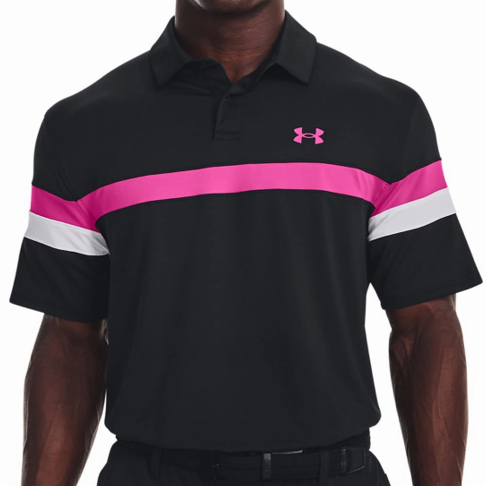 Under Armour T2G Colour Block Polo Shirt - Black Outdoor Leisure