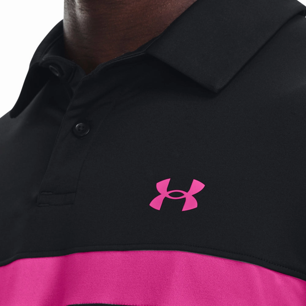 Travel Light MultiPly Fabric Under Armour T2G Colour Block Polo Shirt - Black