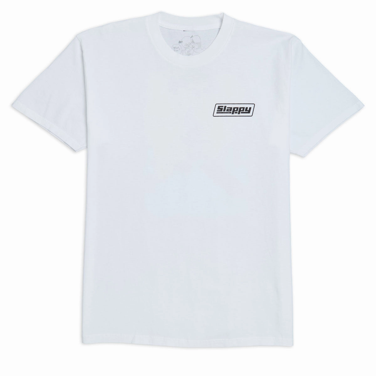 Minimal Comfort Sleek Style Slappy Red Curb T-Shirt - White