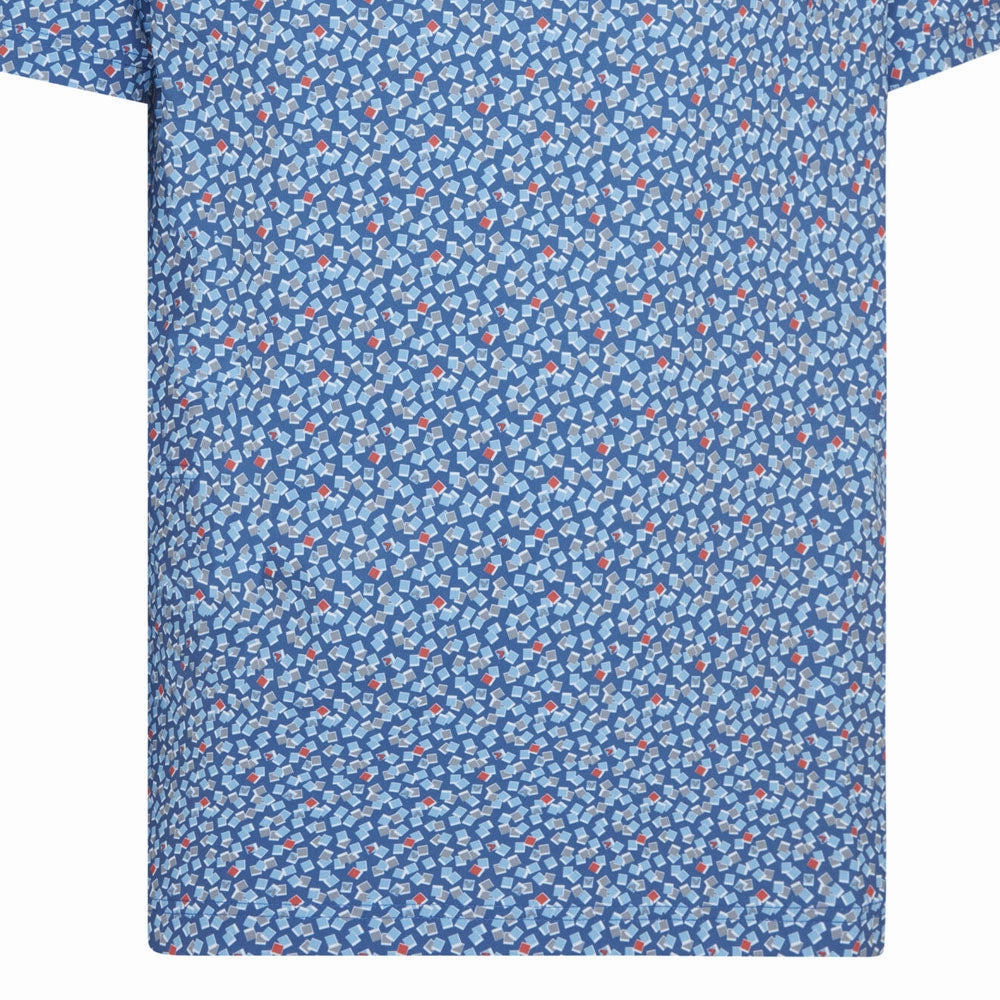 Callaway Polaroid Confetti Polo Shirt - Galaxy Blue Skinny Fit Preppy
