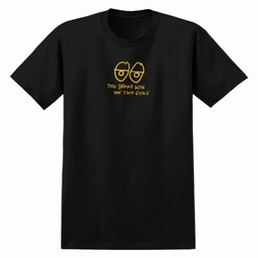 Krooked Two Eyes T-Shirt - Black/Yellow Trendy Trendy Apparel