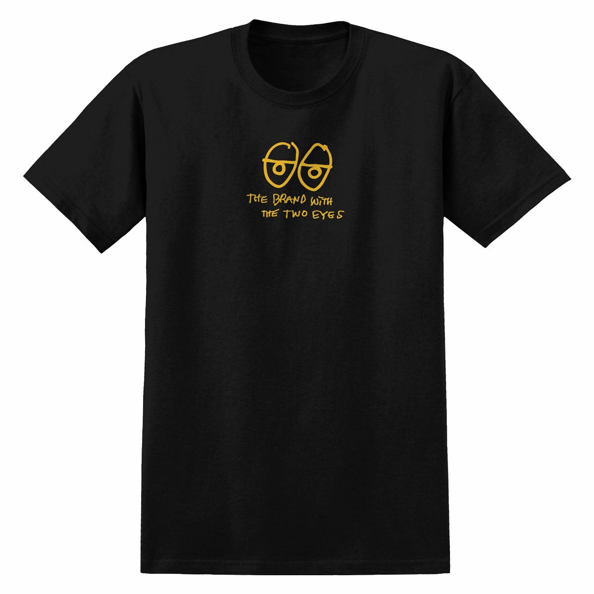 Krooked Two Eyes T-Shirt - Black/Yellow Trendy Trendy Apparel