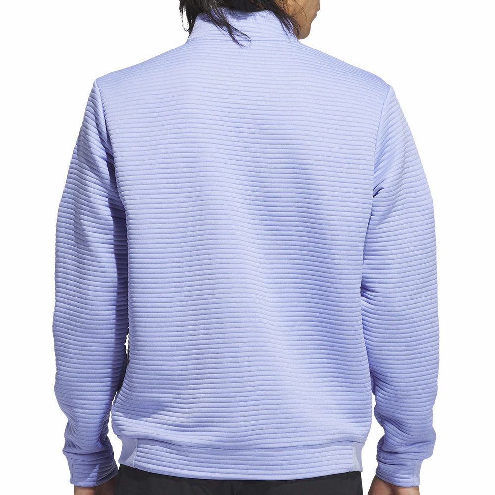 Trend Focus Sporty Fashion adidas Ultimate365 DWR Textured 1/4 Zip Pullover - Blue Spark/White