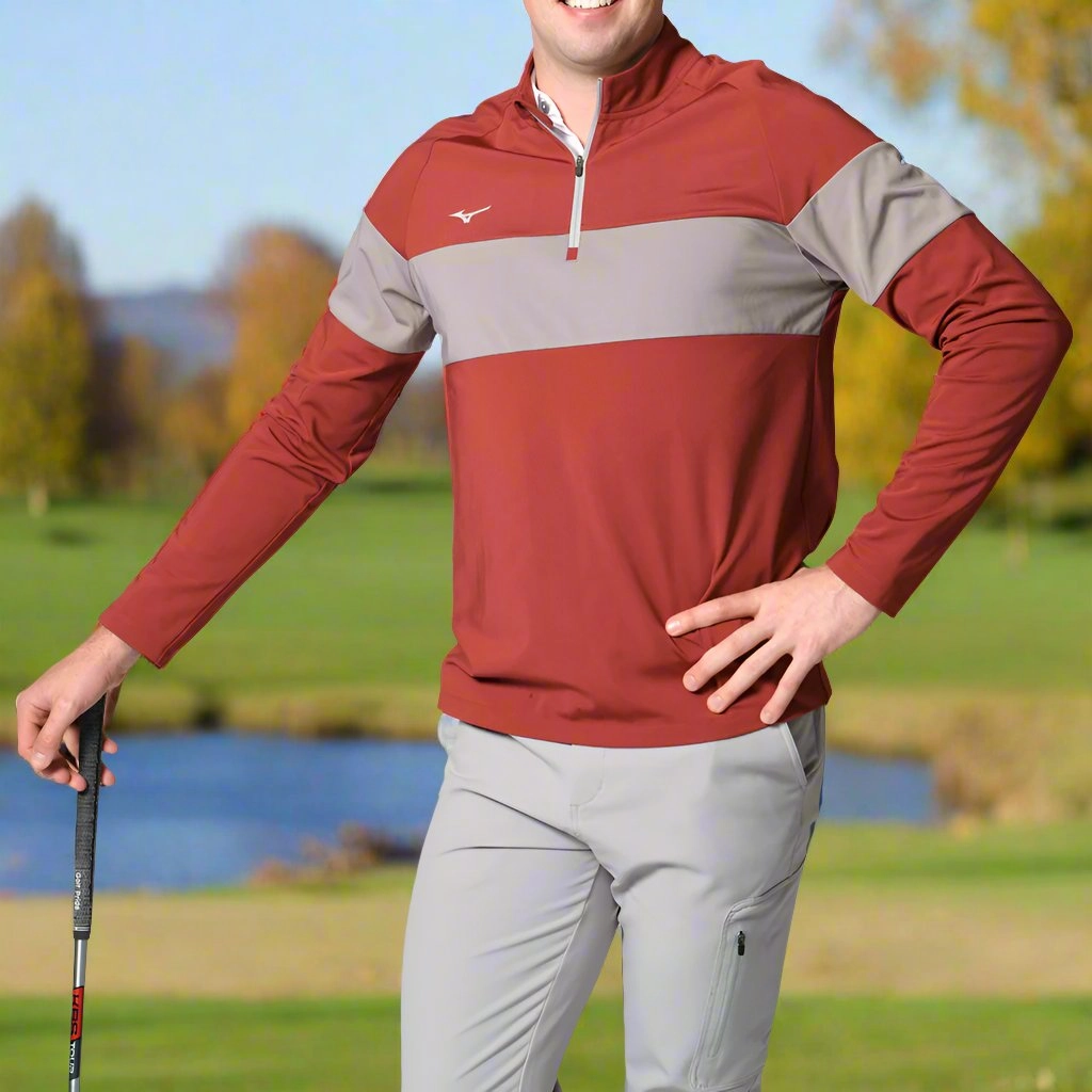 Mizuno Link 1/4 Zip Pullover - Burgundy Customer Satisfaction