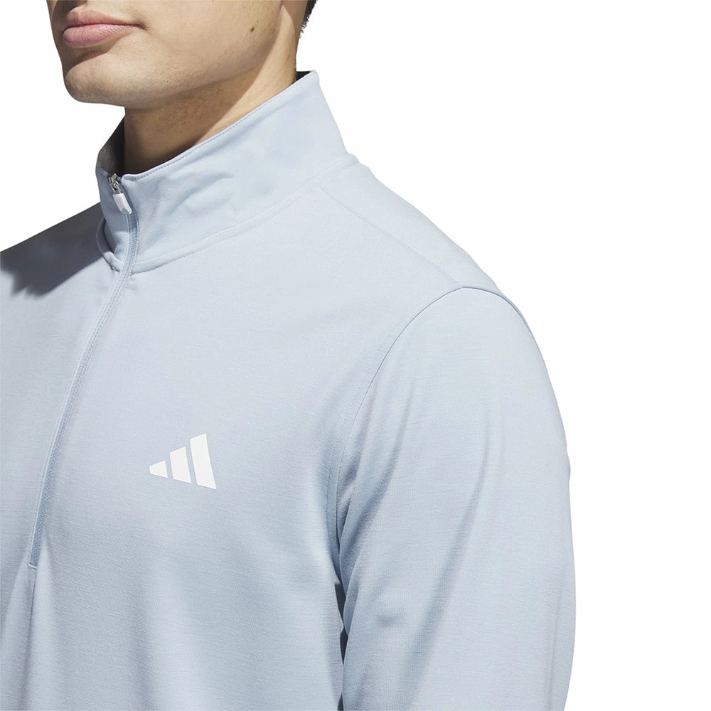 adidas Elevated 1/4 Zip Pullover - Wonder Blue product rhinestone glamour product tribal energy