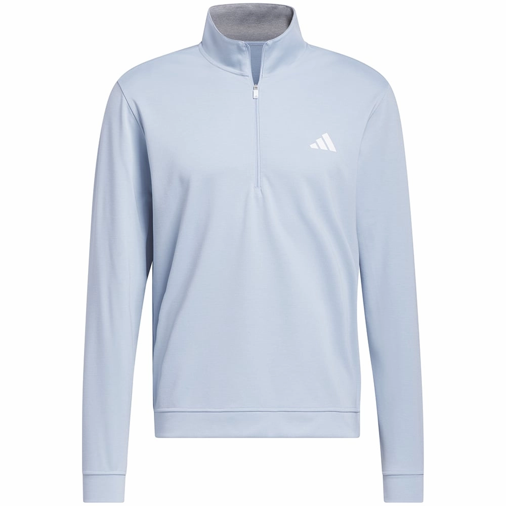 shoe accents adidas Elevated 1/4 Zip Pullover - Wonder Blue