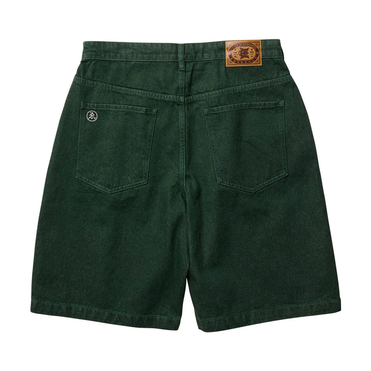 MultiPocket Design Evisen Sushi Denim Shorts - Green