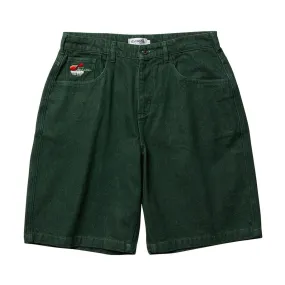 Evisen Sushi Denim Shorts - Green Comfort waistband Recycled Elastic Trim