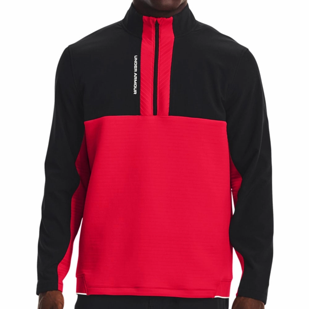 Relaxed Clothing Breathable wear Under Armour Storm Daytona 1/2 Zip Sweater - Radio Red