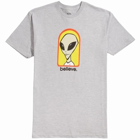 Alien Workshop Believe T-Shirt - Heather Grey AntiPillingTreatment Customer Favorite