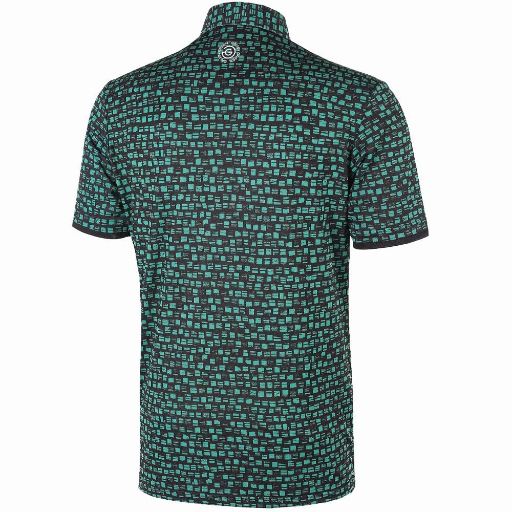 Galvin Green Mack Ventil8  Polo Shirt - Green/Black Stylish and Cozy Chill Design