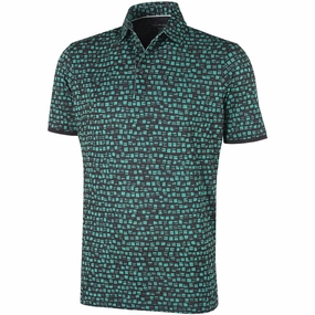 Galvin Green Mack Ventil8  Polo Shirt - Green/Black Trendy Top