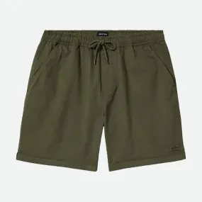 stain resistant coating Brixton Everyday Vintage Wash Shorts - Washed Ivy Green