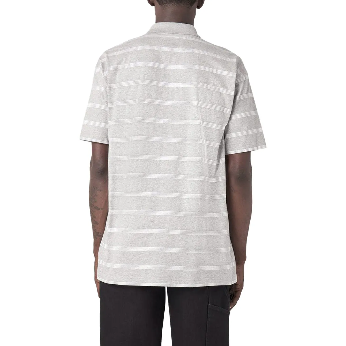 Dickies Skate Temp-IQ Christainburg Polo Shirt - Heather Grey Tri Stripe Compact Packing