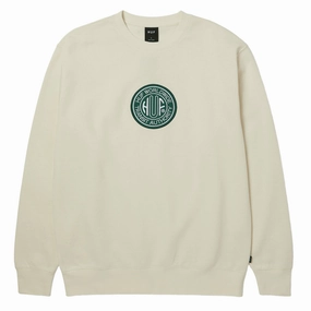 HUF Transit Authority Crew Sweatshirt - Bleach Ladybug like