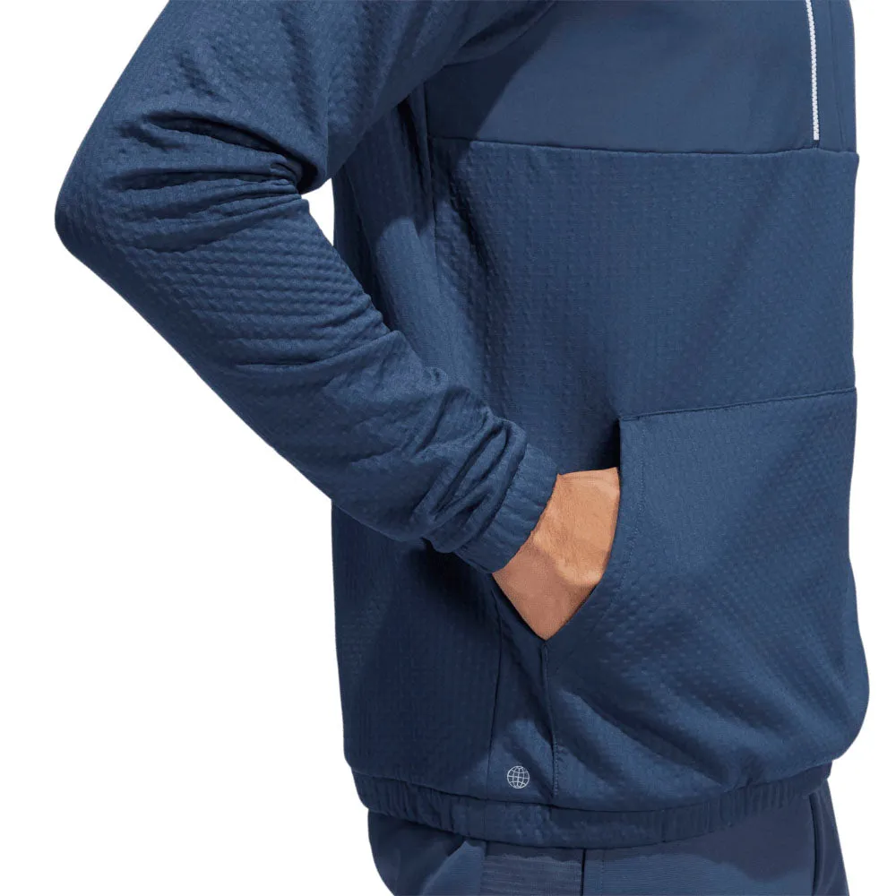 adidas Fleece Anorak - Crew Navy Minimalist Aesthetic Ergonomic Armhole Cut