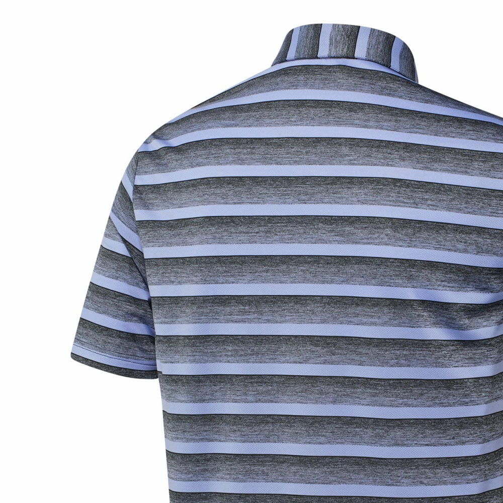 Reinforced Hems Comfy Layer Wear adidas Two-Colour Stripe Polo Shirt - Black/Blue Spark