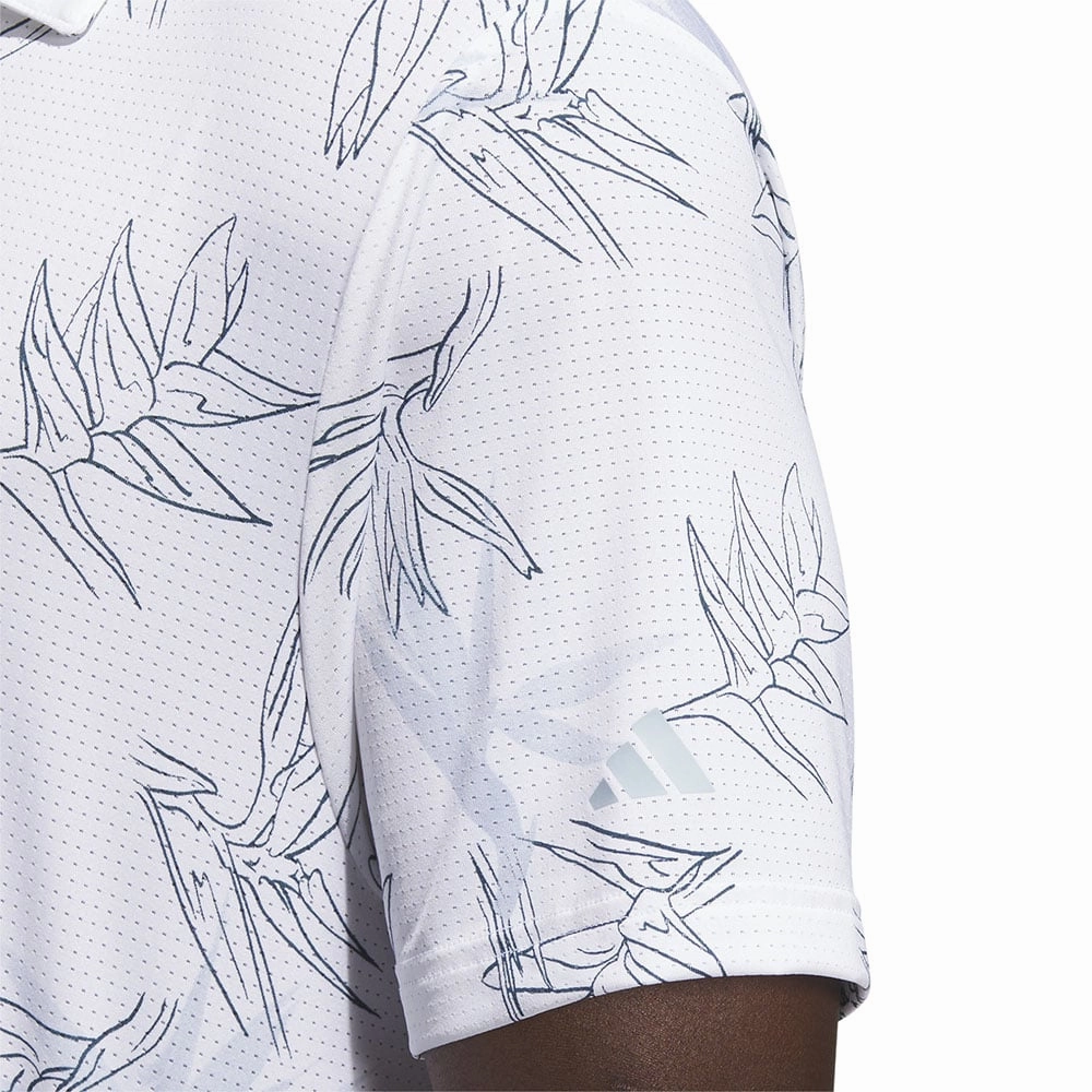 Cozy Feel Smart Casual adidas Oasis Mesh Polo Shirt - White