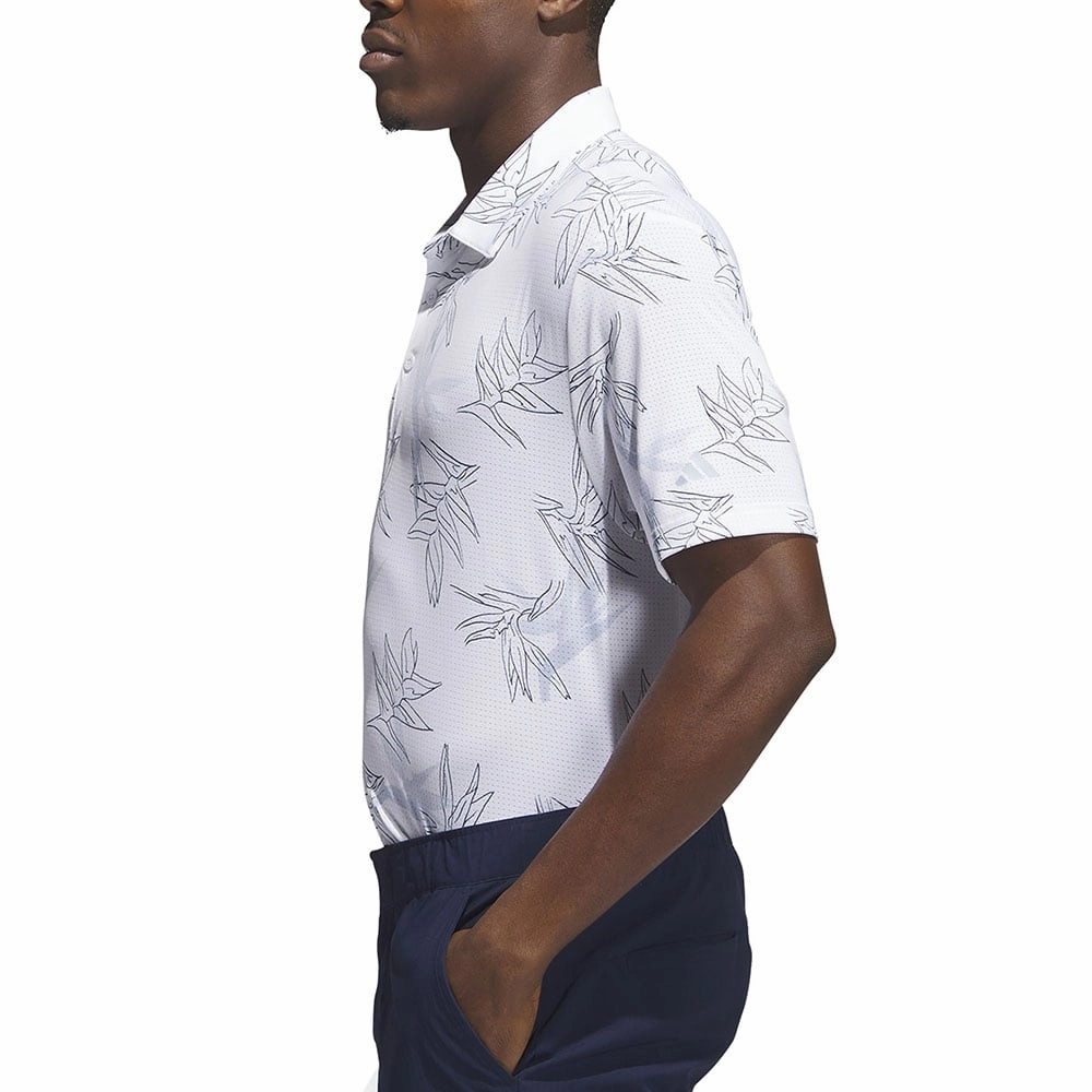adidas Oasis Mesh Polo Shirt - White Light Comfort Style