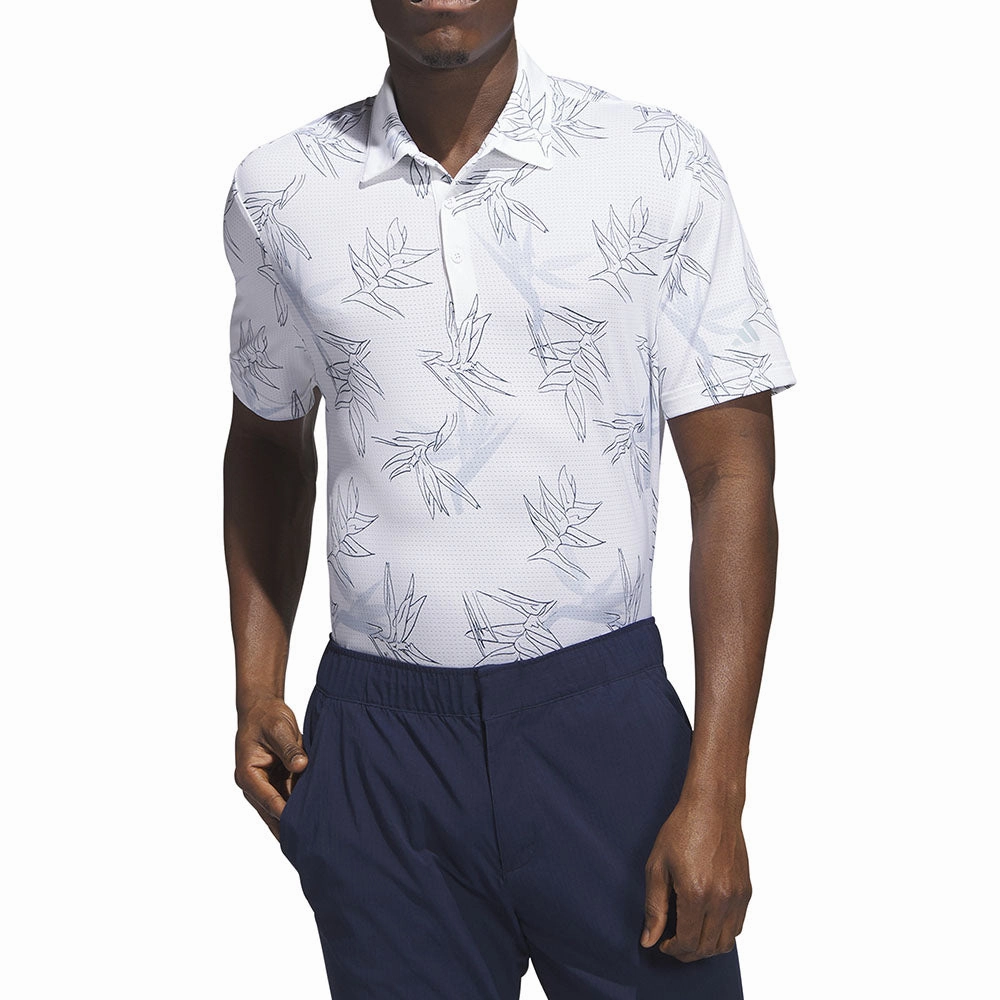 adidas Oasis Mesh Polo Shirt - White Comfy Fit Wear Soft Wear