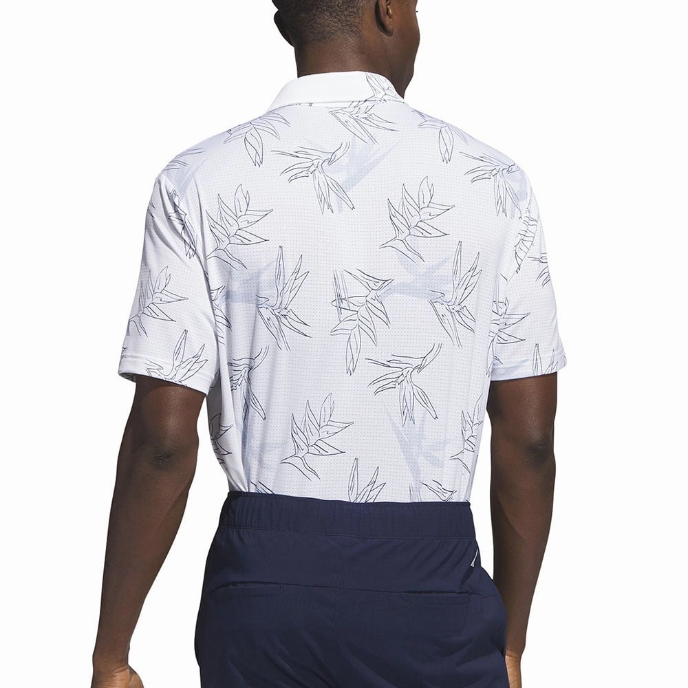 Comfortable Weave adidas Oasis Mesh Polo Shirt - White