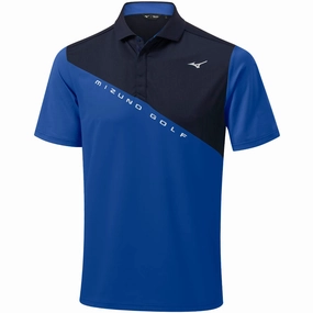 Mizuno Trace Polo Shirt - Blue Sleeveless freedom