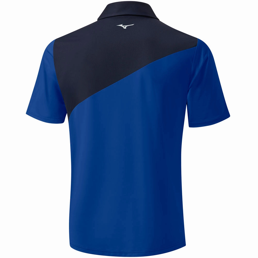 Functional Style Light and Comfortable Mizuno Trace Polo Shirt - Blue