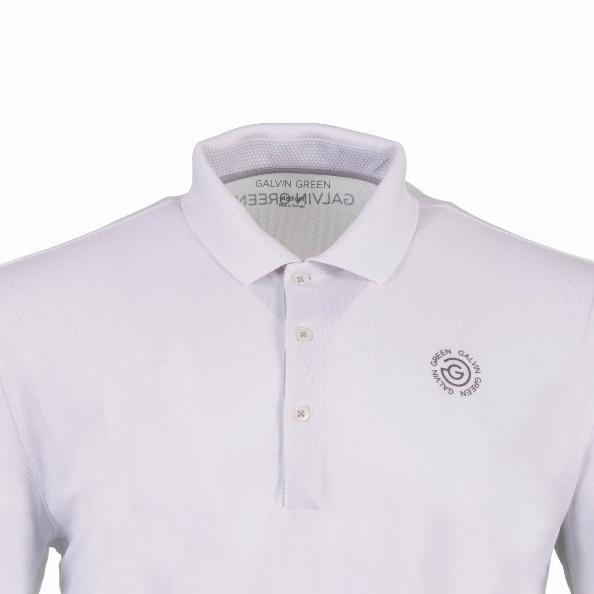 Galvin Green Max Tour Edition Polo Shirt - White VintageWashEffect Sporty Comfort Wear