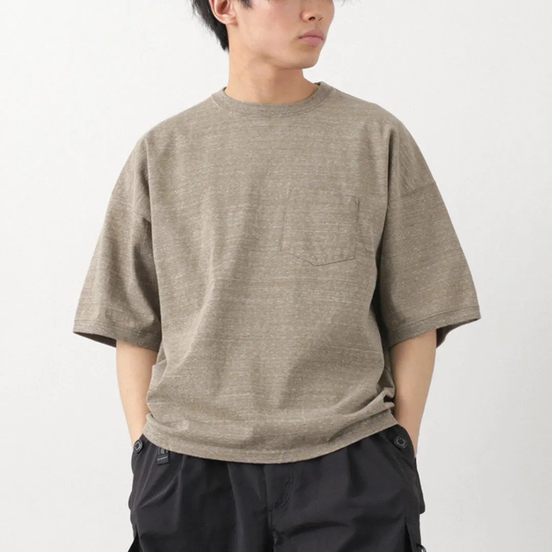 Athletic and Cool REMI RELIEF / Melange Jersey Short Sleeve Pocket T-shirt