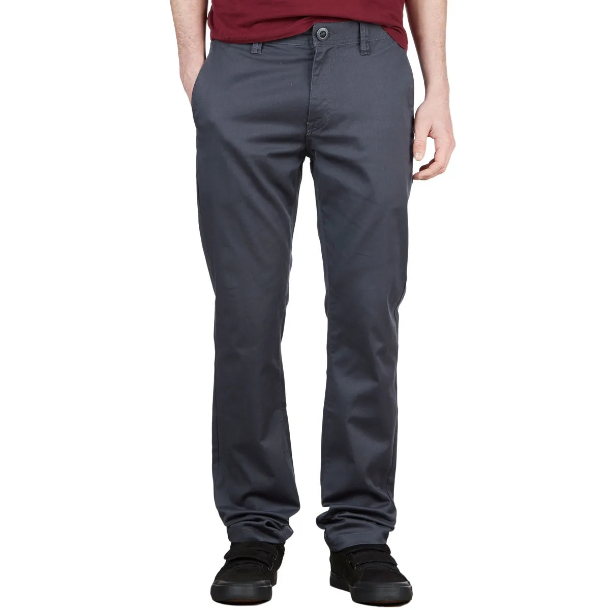 Tailored Silhouette Volcom Frickin Modern Stretch Pants - Charcoal