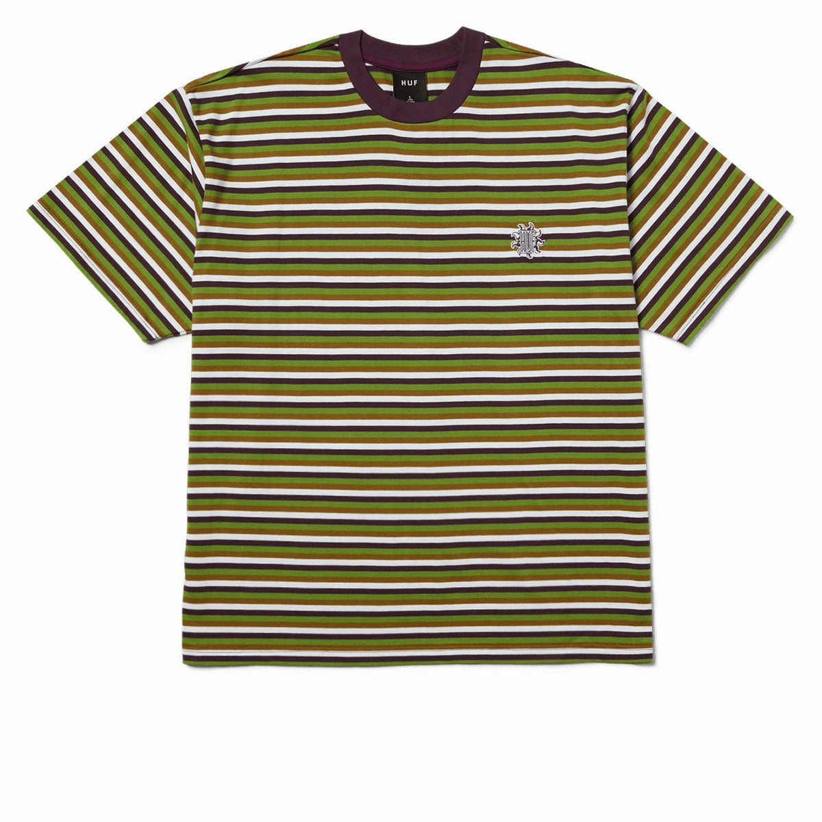 HUF Apollo Striped Knit Boxy T-Shirt - Green Value for Money Adult sophistication