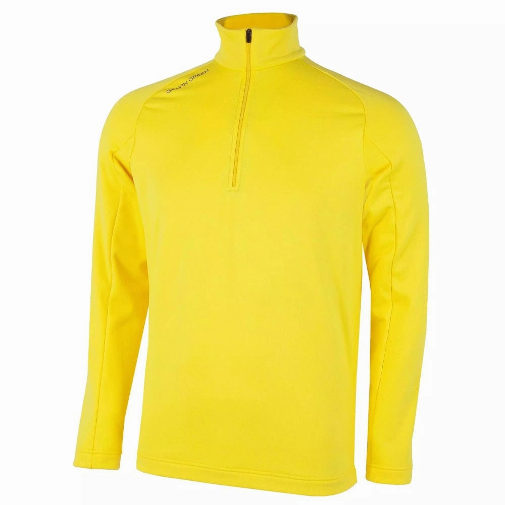 Linen shiny accents Galvin Green Drake INSULA Pullover - Yellow