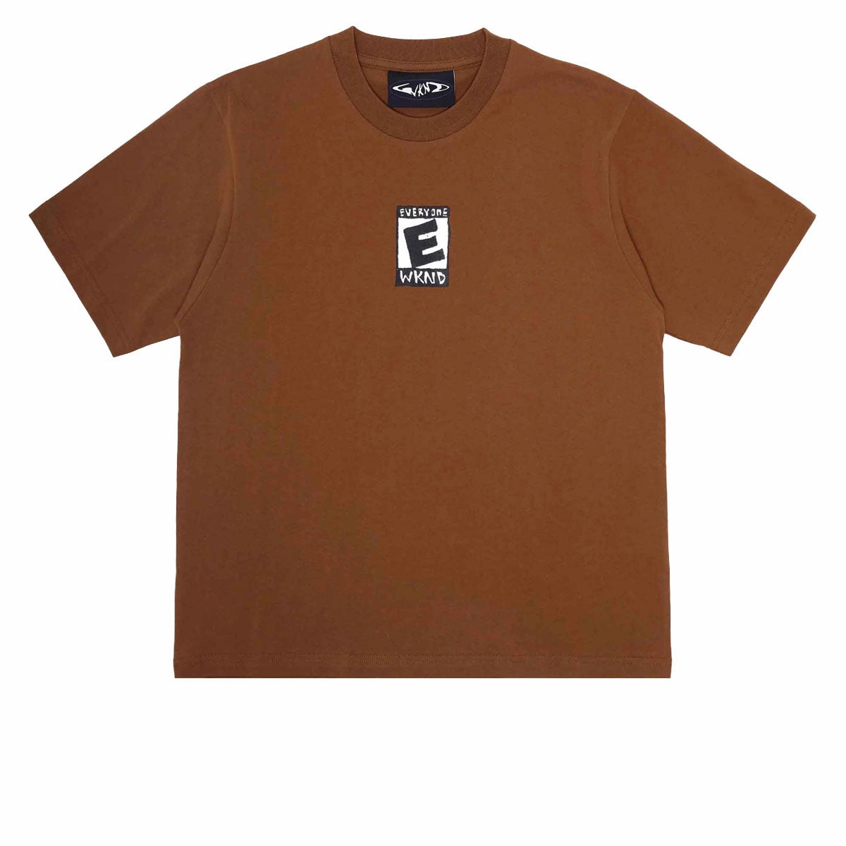 WKND E Is For Everyone T-Shirt - Brown SunProtectionFabric