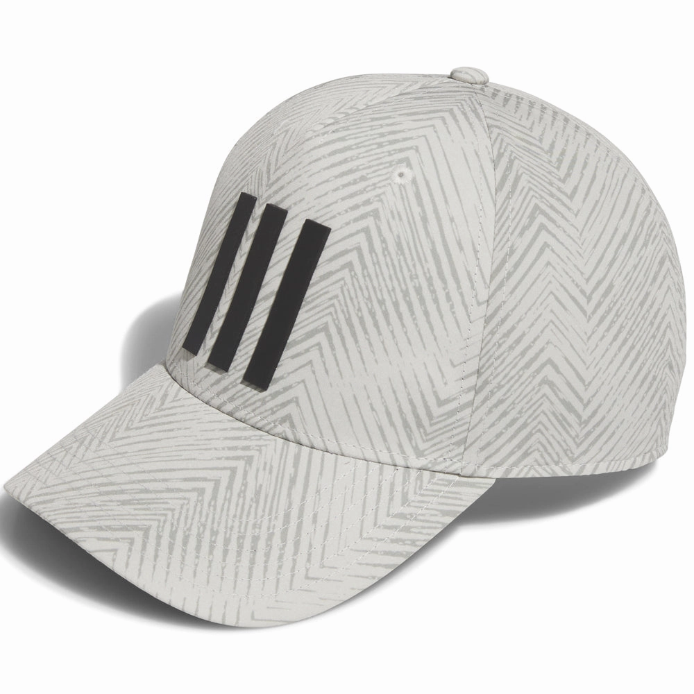 adidas Tour 3 Stripe Cap - Silver Pebble Graduation Day Look