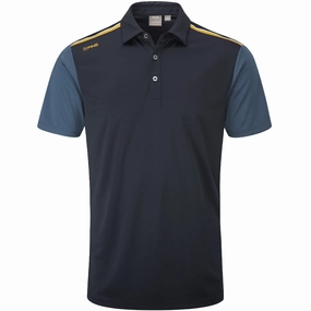 All-day Comfort Ping Malvern Polo Shirt - Navy/Stormcloud