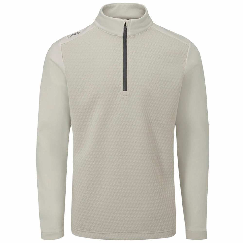 Ping Nolan 1/4 Zip Pullover - Willow/Egret Relaxed Vibe product team unity