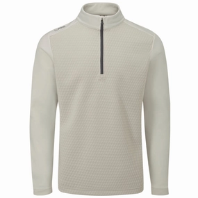 Ping Nolan 1/4 Zip Pullover - Willow/Egret Relaxed Vibe product team unity