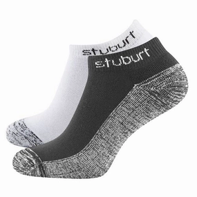 Stuburt Low Cut Golf Socks (Pack of 2) - White/Black Cold shoulder cultural intelligence intelligence