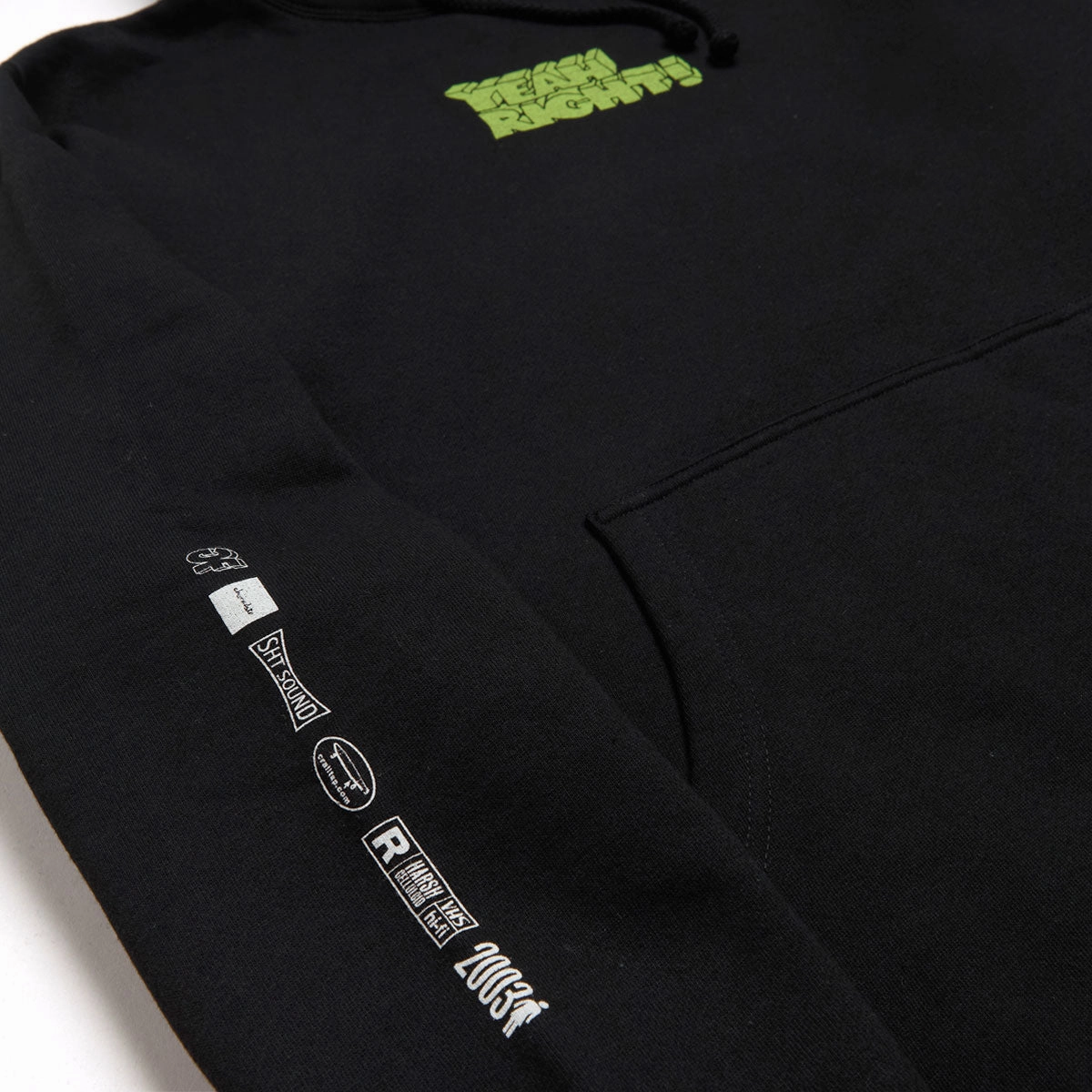 Warm Girl Yeah Right Hoodie - Black 2025