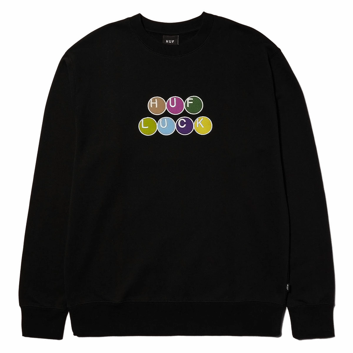 Patchwork HUF Lucky Crewneck Sweatshirt - Black