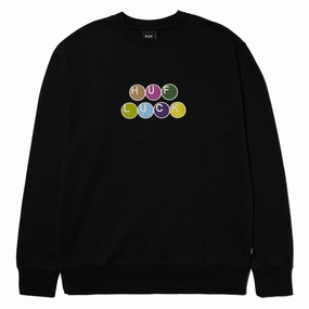 Patchwork HUF Lucky Crewneck Sweatshirt - Black