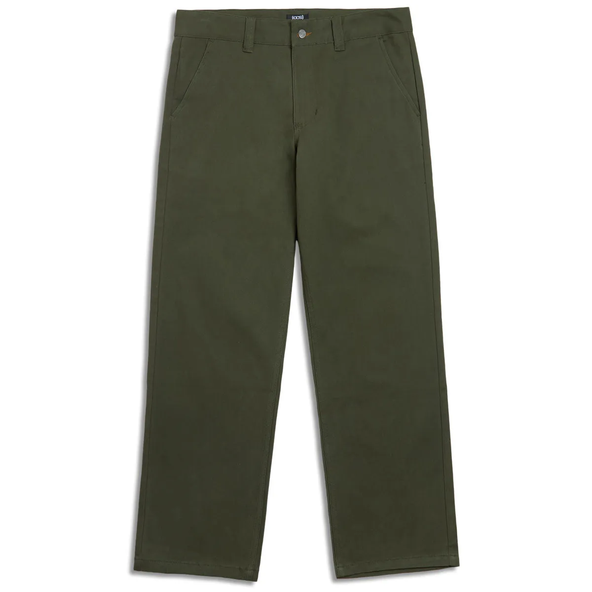 CCS Relaxed Stretch Chino Pants - Olive SeamlessPockets