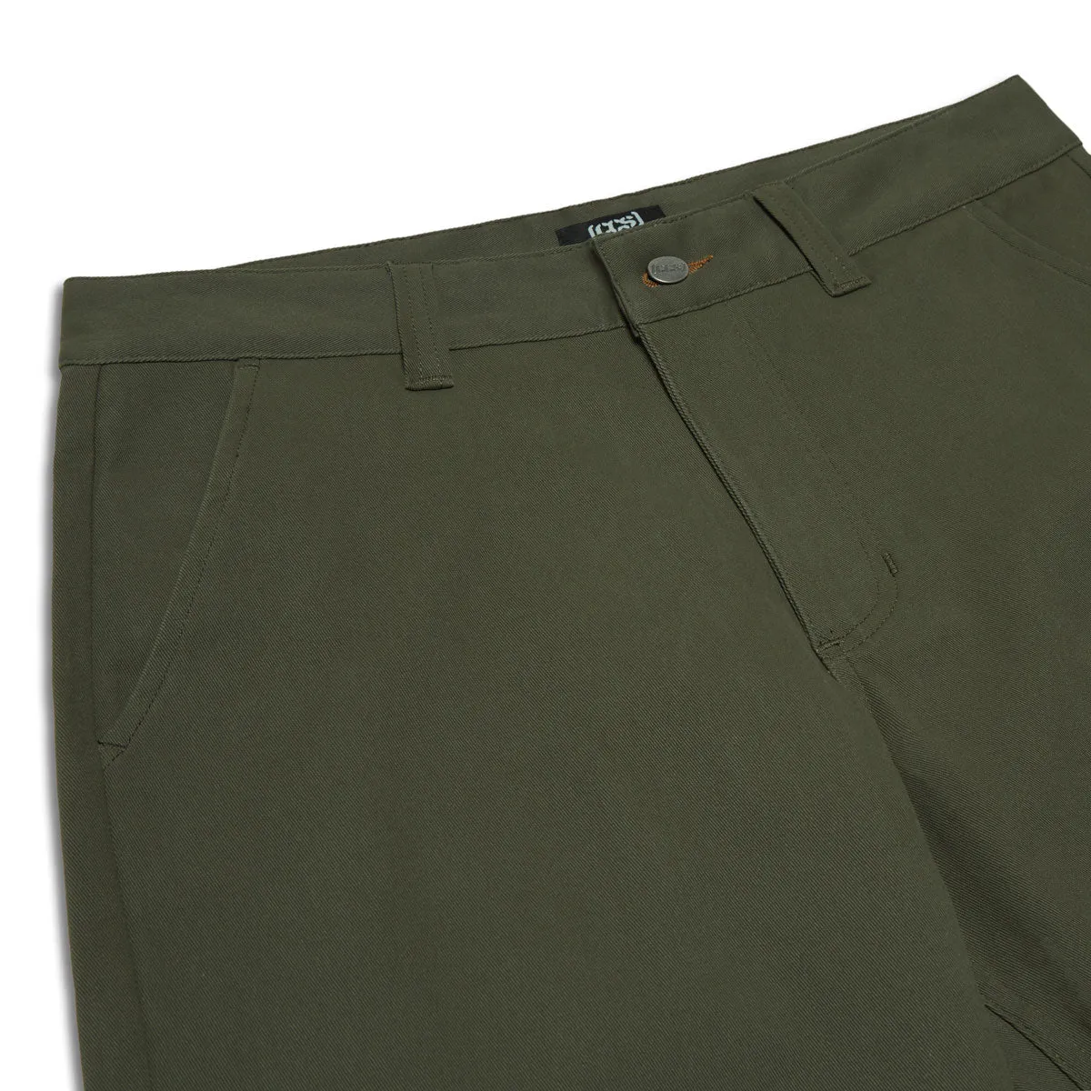 CCS Relaxed Stretch Chino Pants - Olive Performance Fit Warm design