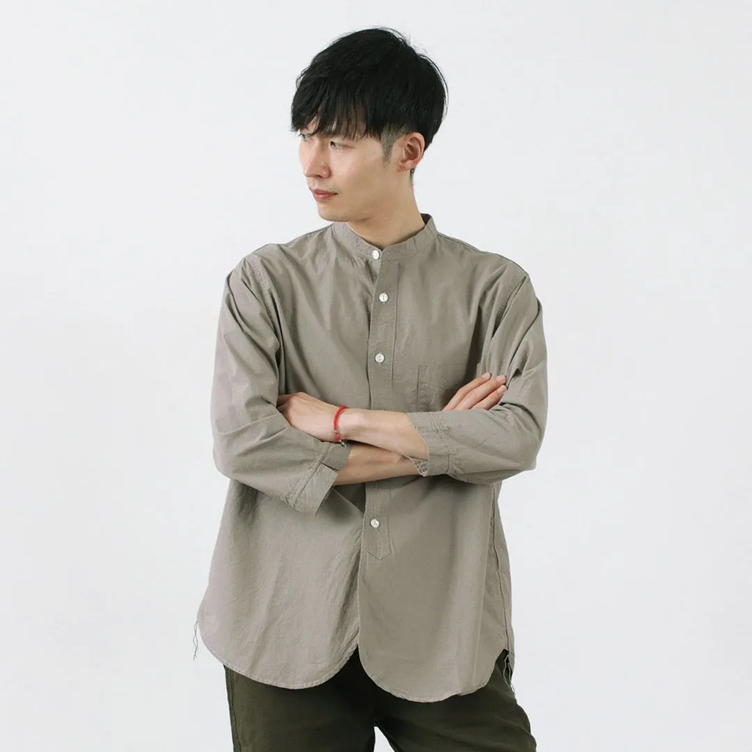 Eco-Friendly Fabric Polished Style FOB FACTORY / FRC006 Down-proof Fabric Military Band Collar Shirt