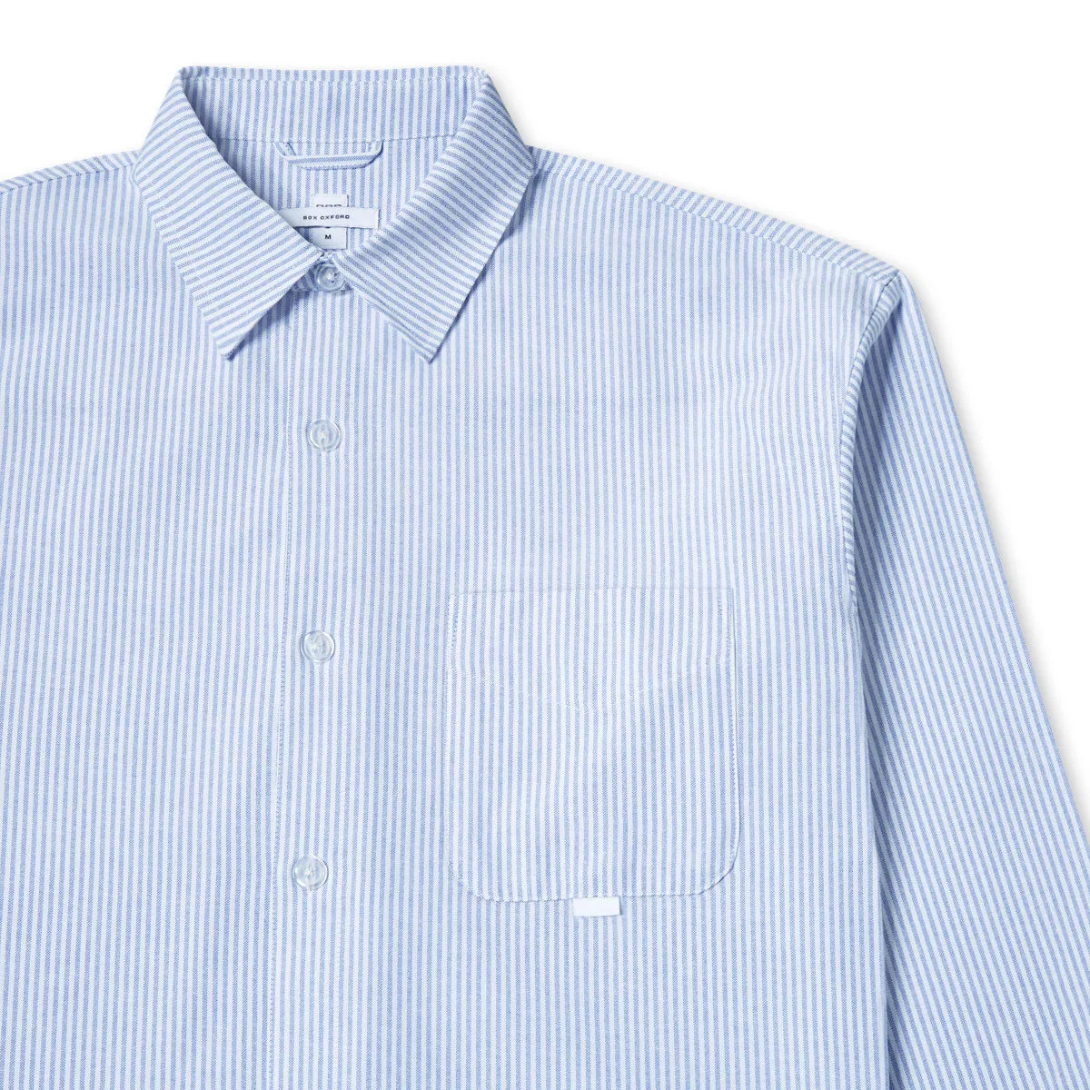 CCS Box Oxford Shirt - Blue Stripe Easy Styling