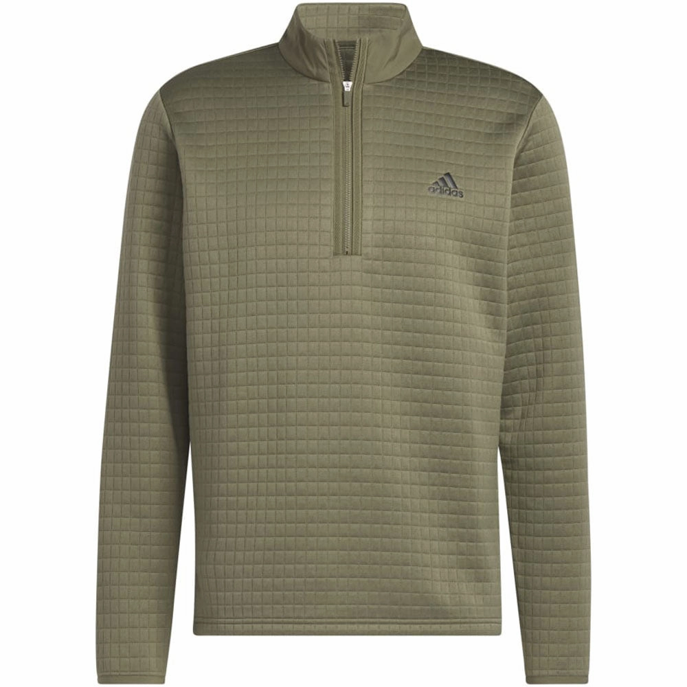 All-Weather Comfort product dancing suitable rhythm adidas DWR 1/4 Zip Pullover - Olive Strata
