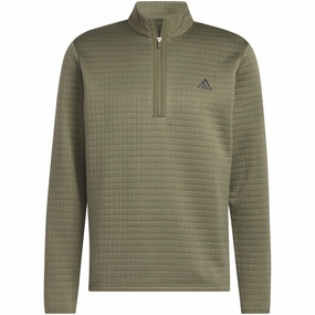 All-Weather Comfort product dancing suitable rhythm adidas DWR 1/4 Zip Pullover - Olive Strata