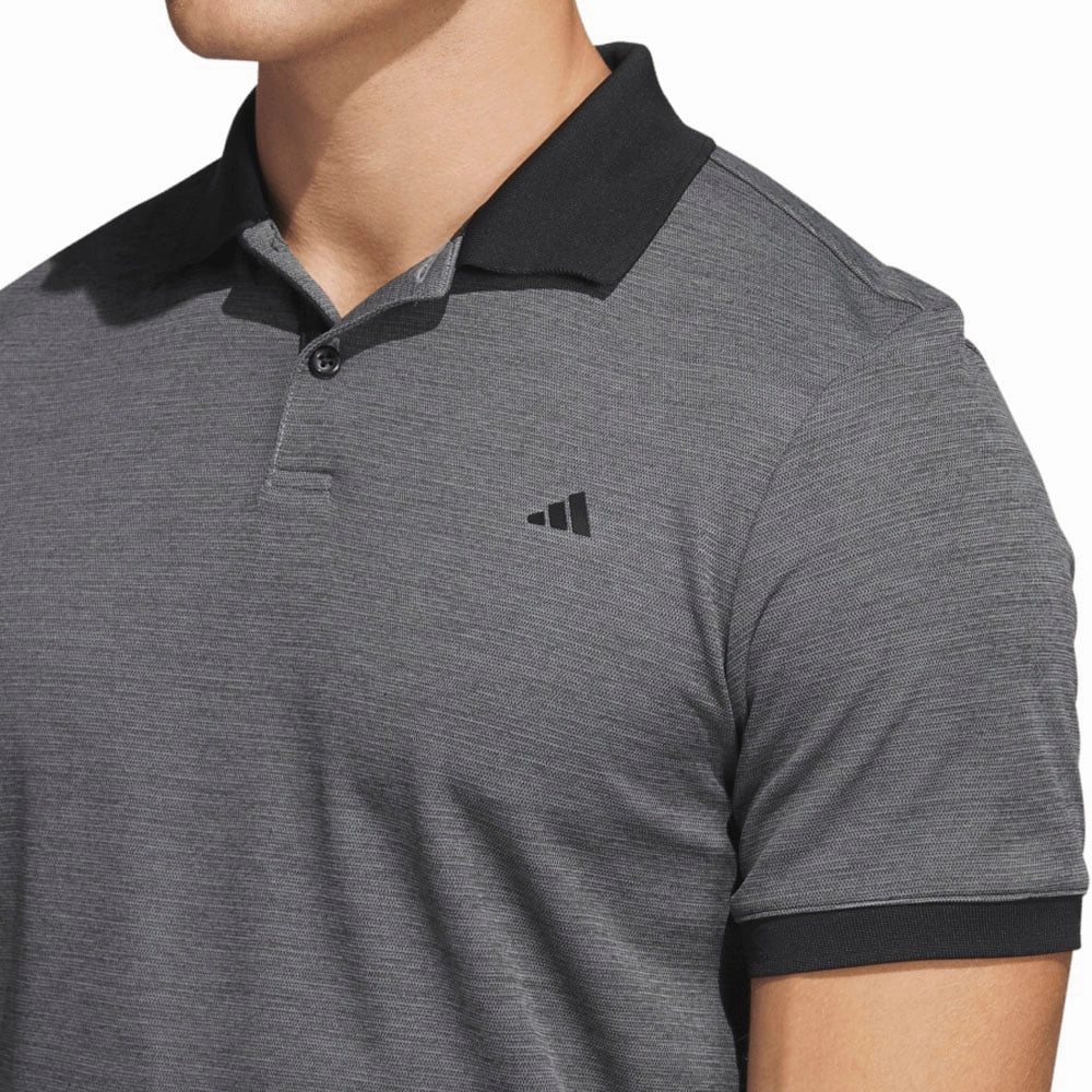 adidas No Show Polo Shirt - Black Snag Resistant Surface