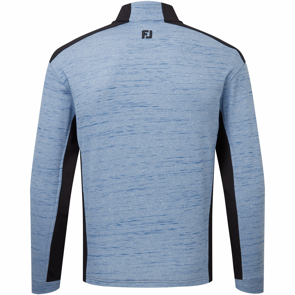 Essential Clothing wedding guest wear FootJoy Space Dye Thermal 1/4 Zip Chillout - Cobalt/Black